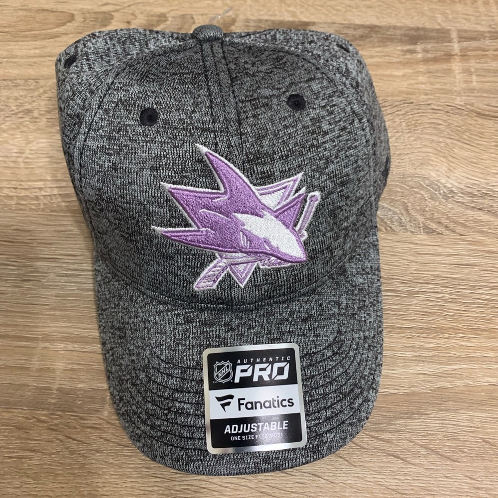 NWT San Jose Sharks Hockey Fights Cancer Hat